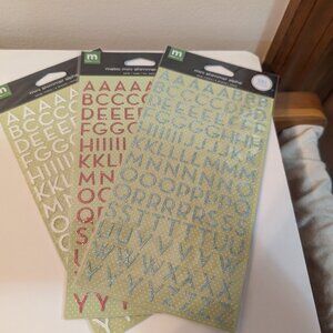 Making Memories Alphabet letters SET of 3